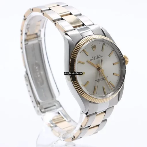 Aaa Fake Rolex Oyster Perpetual 34 1005 Caliber 1570 Automatic Movement 34mm Gold/steel Case Watch - Image 3
