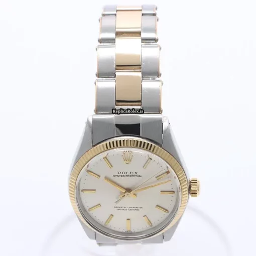 Aaa Fake Rolex Oyster Perpetual 34 1005 Caliber 1570 Automatic Movement 34mm Gold/steel Case Watch - Image 7