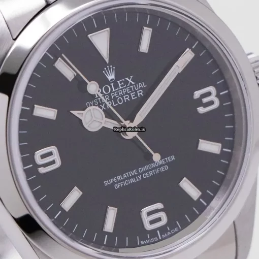 Fantastic Replica Rolex Explorer 114270 Caliber 3130 Automatic Movement 36mm Steel Case Watch - Image 5
