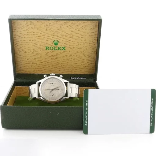 Stylish Replica Rolex Chronograph 6034 Manual Winding Movement 36mm Steel Case Mens/unisex Watch - Image 2