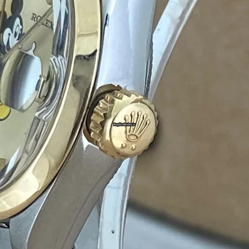 Durable Replica Rolex Lady-datejust 6917 Automatic Movement 26mm Gold/steel Case Womens Watch - Image 4