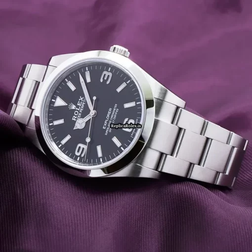 Excellent Replica Rolex Explorer 214270 Caliber 3132 Automatic Movement 39mm Steel Case Watch - Image 2