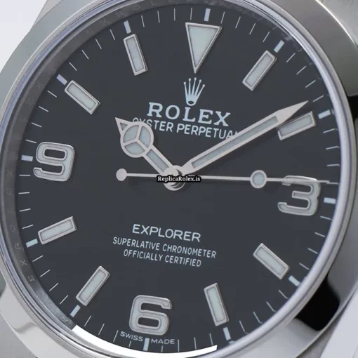 Excellent Replica Rolex Explorer 214270 Caliber 3132 Automatic Movement 39mm Steel Case Watch - Image 5
