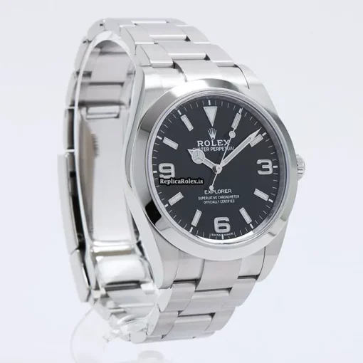 Excellent Replica Rolex Explorer 214270 Caliber 3132 Automatic Movement 39mm Steel Case Watch - Image 6