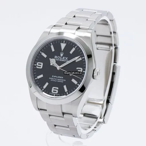 Excellent Replica Rolex Explorer 214270 Caliber 3132 Automatic Movement 39mm Steel Case Watch - Image 7