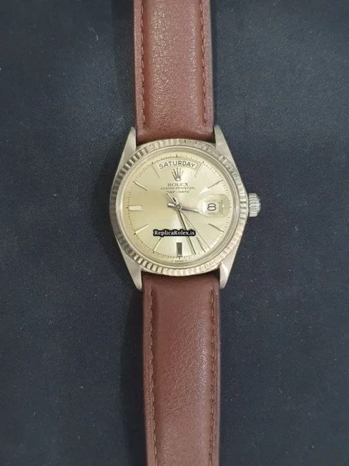 Amazing Clone Rolex Day-date 36 1803 Caliber 1556 Automatic Movement 36mm White Gold Case Mens/unisex Watch