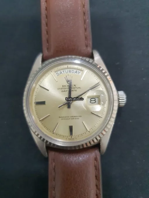 Amazing Clone Rolex Day-date 36 1803 Caliber 1556 Automatic Movement 36mm White Gold Case Mens/unisex Watch - Image 11