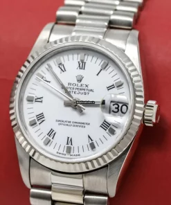 Wholesale Replica Rolex Datejust 68279 Caliber 2135 Automatic Movement 31mm White Gold Case Womens Watch