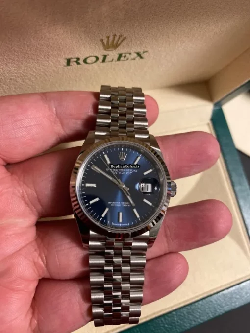 Trustworthy Replica Rolex Datejust 126234-0017 Automatic Movement 36mm White Gold Case Mens/unisex Watch - Image 12