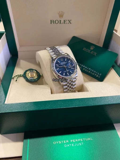 Trustworthy Replica Rolex Datejust 126234-0017 Automatic Movement 36mm White Gold Case Mens/unisex Watch - Image 5