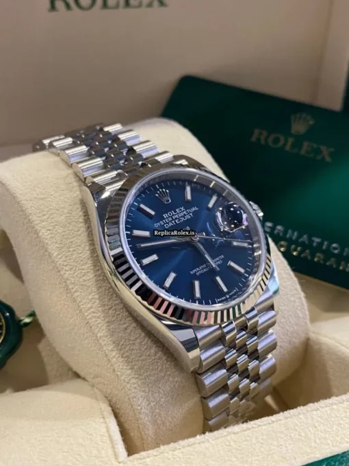 Trustworthy Replica Rolex Datejust 126234-0017 Automatic Movement 36mm White Gold Case Mens/unisex Watch - Image 6