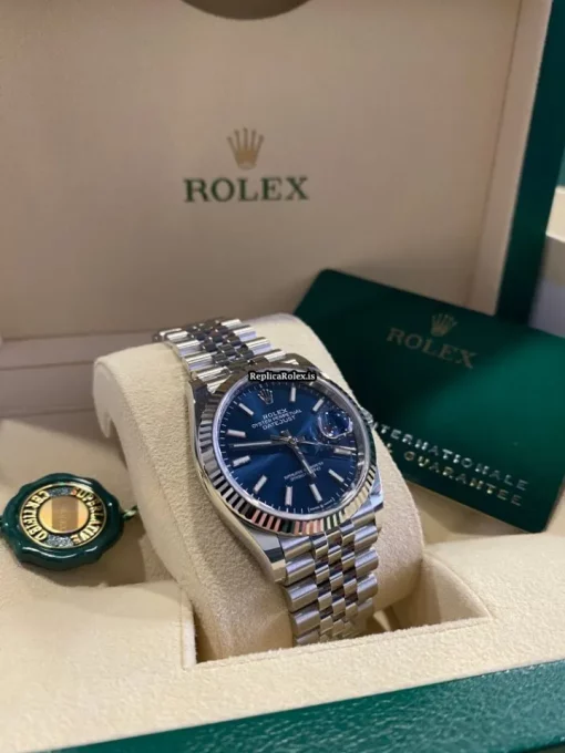 Trustworthy Replica Rolex Datejust 126234-0017 Automatic Movement 36mm White Gold Case Mens/unisex Watch - Image 9