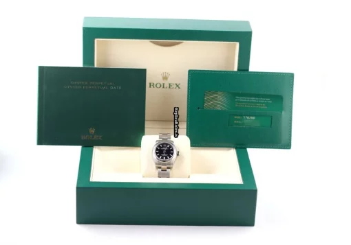 Amazing Fake Rolex Oyster Perpetual 26 176200 Caliber 2231 Automatic Movement 26mm Steel Case Womens Watch - Image 8