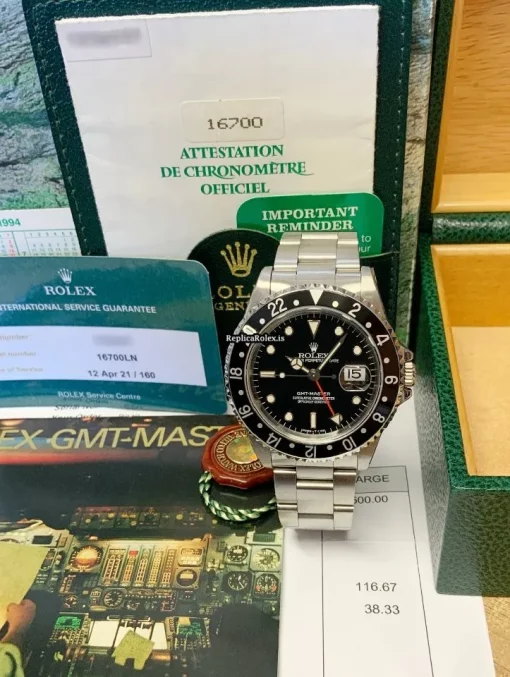 Trustworthy Replica Rolex Gmt-master 16700 Caliber 3175 Automatic Movement 40mm Steel Case Mens/unisex Watch - Image 2