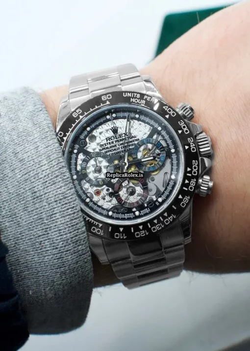 Quality Fake Rolex Daytona 116520 Automatic Movement 40mm Steel Case Watch - Image 2