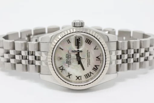 High-end Fake Rolex Lady-datejust 179174 Caliber 2235 Automatic Movement 26mm Steel Case Womens Watch - Image 6