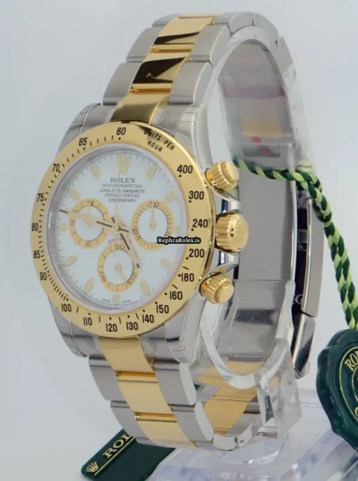 Fabulous Replica Rolex Daytona 116523 Automatic Automatic Movement 40mm Gold/steel Case Mens/unisex Watch - Image 2