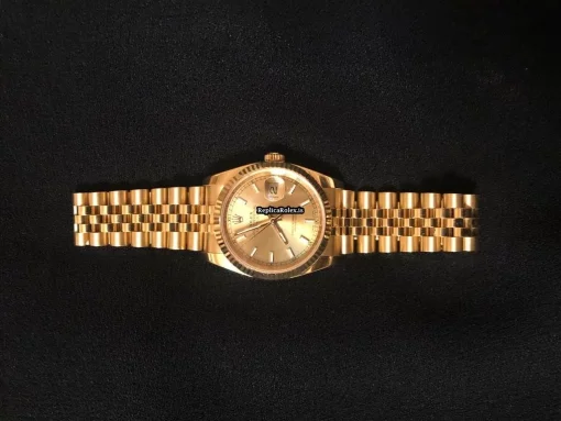 Fantastic Replica Rolex Datejust 116238 Caliber 3135 Automatic Movement 36mm Yellow Gold Case Mens/unisex Watch - Image 2