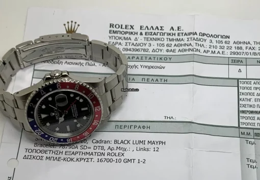 Terrific Copy Rolex Gmt-master II 16710 Caliber 3185 Automatic Movement 40mm Steel Case Mens/unisex Watch - Image 14