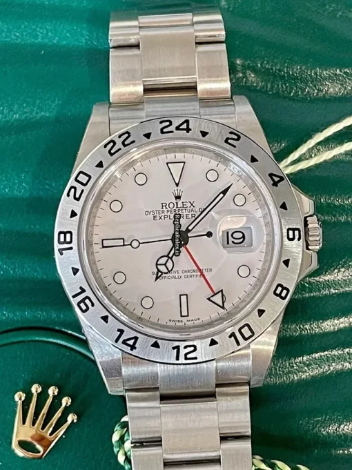Perfect Copy Rolex Explorer II 16570 Caliber 3185 Automatic Movement 40mm Steel Case Mens/unisex Watch - Image 15
