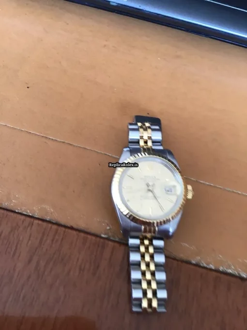 Epic Replica Rolex Datejust Oysterquartz 17013 Caliber 5035 Quartz Movement 36x42mm Gold/steel Case Mens/unisex Watch