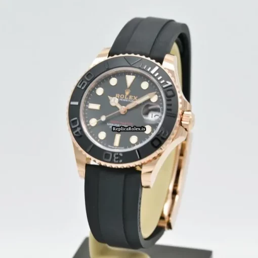 Best Replica Rolex Yacht-master 37 268655 Automatic Movement 37mm Rose Gold Case Womens Watch - Image 2