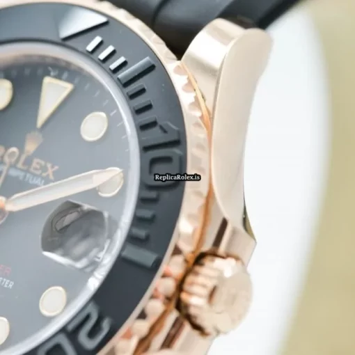 Best Replica Rolex Yacht-master 37 268655 Automatic Movement 37mm Rose Gold Case Womens Watch - Image 4