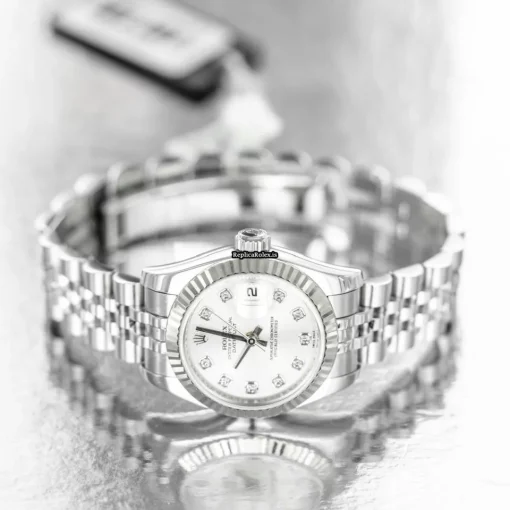 Discount Replica Rolex Lady-datejust 179174 Caliber 2235 Automatic Movement 26mm Steel Case Womens Watch - Image 4