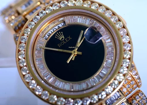 Exquisite Replica Rolex Day-date 36 18038 Automatic Movement 36mm Yellow Gold Case Mens/unisex Watch - Image 2