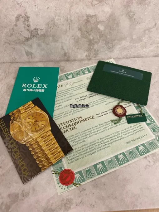 Amazing Fake Rolex Daytona 16523 Caliber 4030 Automatic Movement 40mm Gold/steel Case Mens/unisex Watch - Image 15