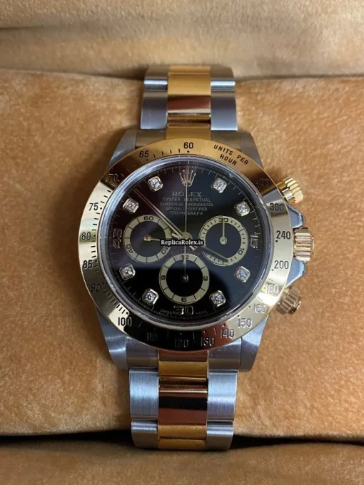 Amazing Fake Rolex Daytona 16523 Caliber 4030 Automatic Movement 40mm Gold/steel Case Mens/unisex Watch - Image 2