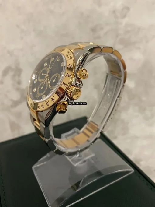 Amazing Fake Rolex Daytona 16523 Caliber 4030 Automatic Movement 40mm Gold/steel Case Mens/unisex Watch - Image 5