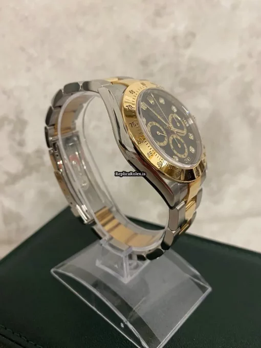 Amazing Fake Rolex Daytona 16523 Caliber 4030 Automatic Movement 40mm Gold/steel Case Mens/unisex Watch - Image 6