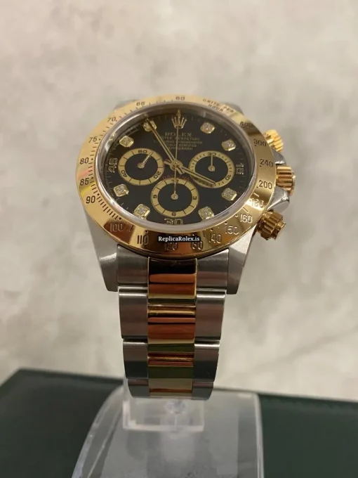 Amazing Fake Rolex Daytona 16523 Caliber 4030 Automatic Movement 40mm Gold/steel Case Mens/unisex Watch - Image 7