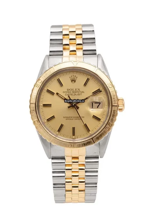 Attractive Knockoff Rolex Datejust Turn-o-graph 16253 Caliber 3035 Automatic Movement 36mm Gold/steel Case Mens/unisex Watch