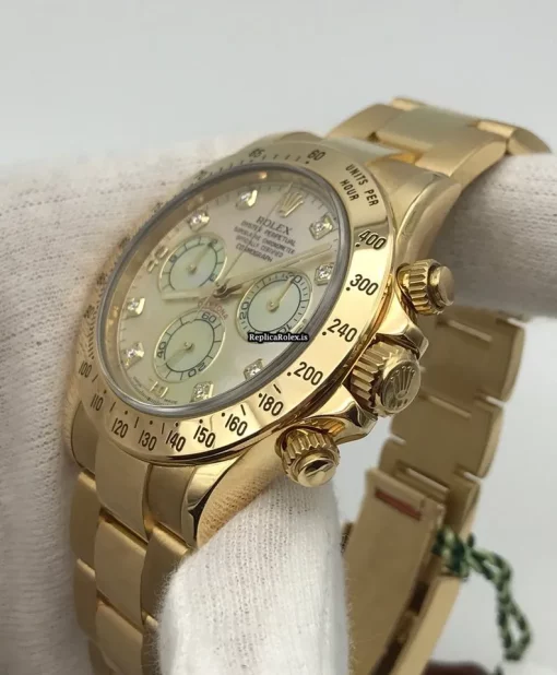 Awesome Replica Rolex Daytona 116528 Caliber 4130 Automatic Movement 40mm Yellow Gold Case Mens/unisex Watch - Image 2