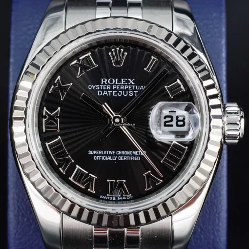 Incredible Replica Rolex Lady-datejust 179174 Caliber 2235 Automatic Movement 26mm Steel Case Womens Watch - Image 11