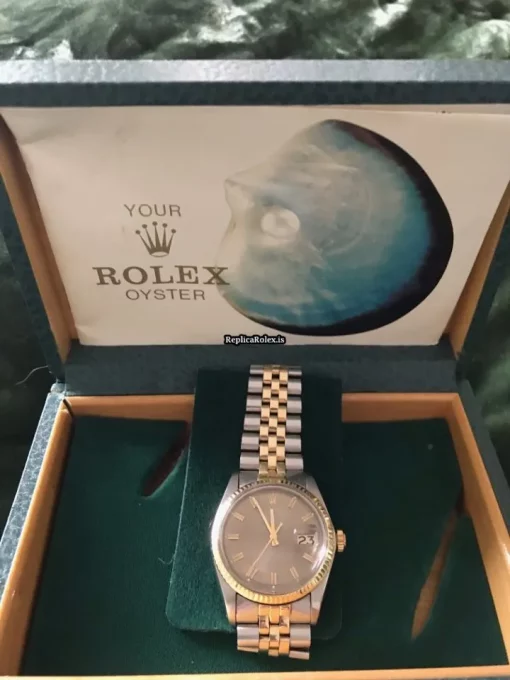 Terrific Copies Rolex Datejust 16013 Caliber 3035 Automatic Movement 36mm Gold/steel Case Mens/unisex Watch - Image 3