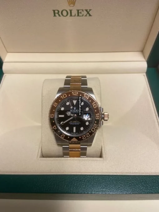 Durable Replica Rolex Gmt-master II 126711chnr Caliber 3285 Automatic Movement 40mm Gold/steel Case Mens/unisex Watch - Image 11