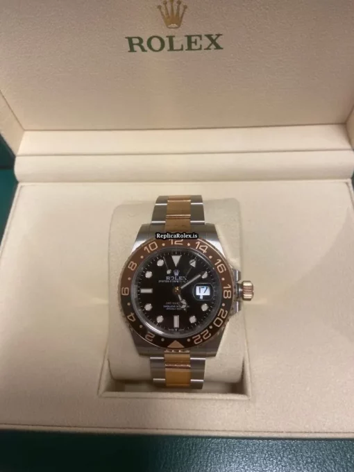 Durable Replica Rolex Gmt-master II 126711chnr Caliber 3285 Automatic Movement 40mm Gold/steel Case Mens/unisex Watch - Image 12