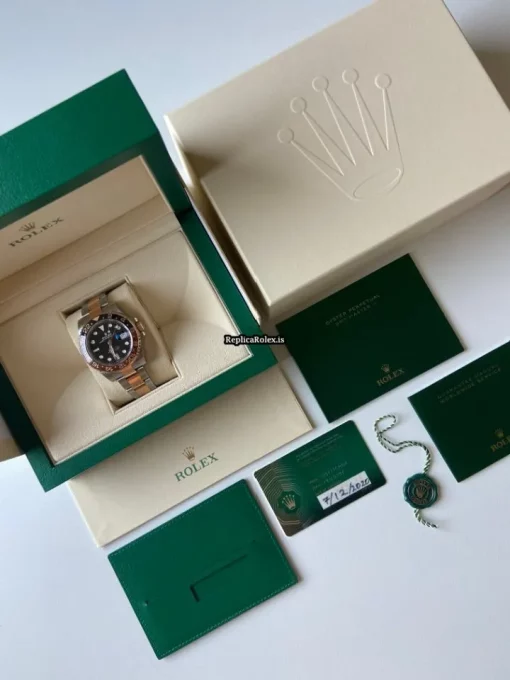 Durable Replica Rolex Gmt-master II 126711chnr Caliber 3285 Automatic Movement 40mm Gold/steel Case Mens/unisex Watch - Image 5
