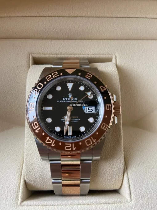 Durable Replica Rolex Gmt-master II 126711chnr Caliber 3285 Automatic Movement 40mm Gold/steel Case Mens/unisex Watch - Image 6