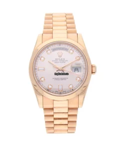 Great Clone Rolex Day-date 36 118205 Caliber 3155 Automatic Movement 36mm Rose Gold Case Mens/unisex Watch