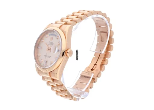 Great Clone Rolex Day-date 36 118205 Caliber 3155 Automatic Movement 36mm Rose Gold Case Mens/unisex Watch - Image 2