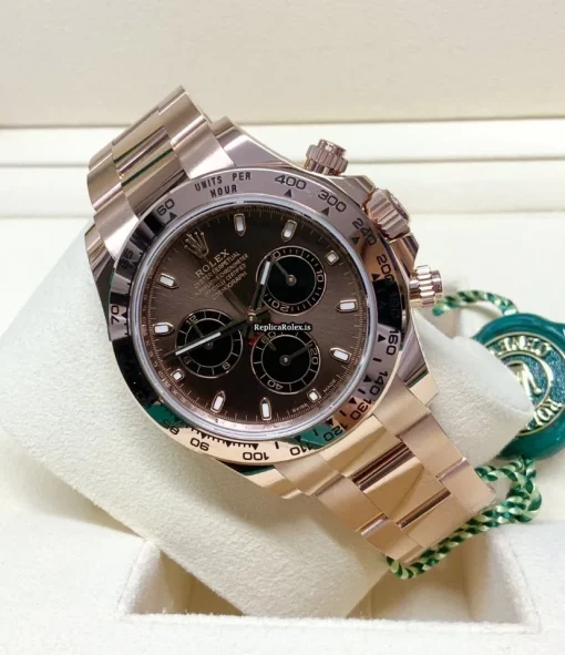 Reliable Replica Rolex Daytona 116505-0013 Caliber 4130 Automatic Movement 40mm Rose Gold Case Mens/unisex Watch - Image 2