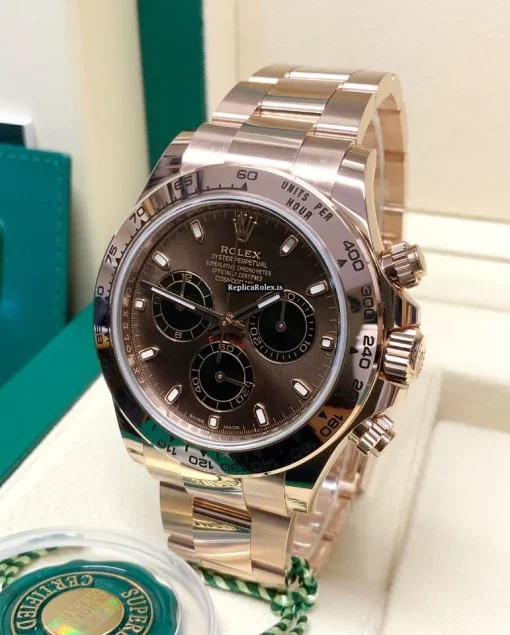 Reliable Replica Rolex Daytona 116505-0013 Caliber 4130 Automatic Movement 40mm Rose Gold Case Mens/unisex Watch - Image 3