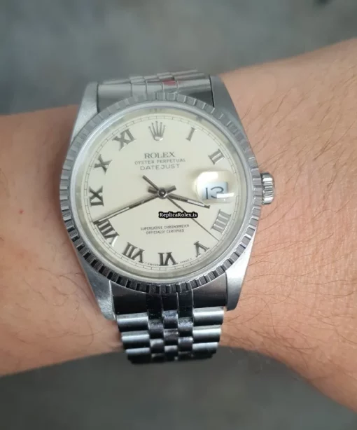 Remarkable Replica Rolex Datejust 16220 Caliber 3135 Automatic Movement 36mm Steel Case Mens/unisex Watch - Image 4