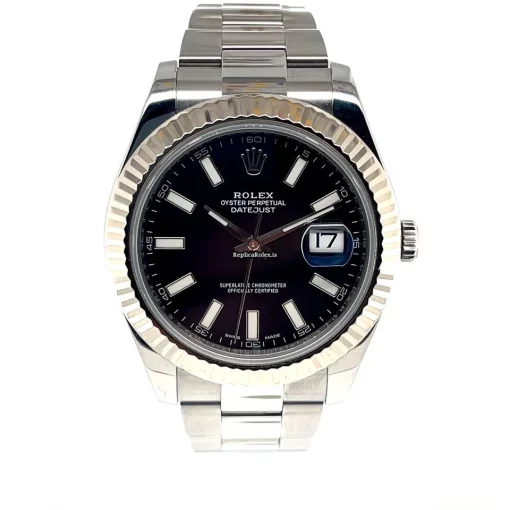 Fabulous Replica Rolex Datejust II 116334 Caliber 3136 Automatic Movement 41mm Steel Case Mens/unisex Watch - Image 5