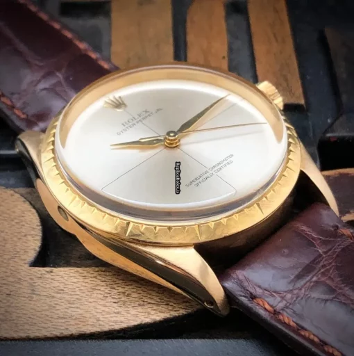 Durable Replica Rolex Oyster Perpetual 1009 Automatic Movement 34mm Yellow Gold Case Mens/unisex Watch - Image 3