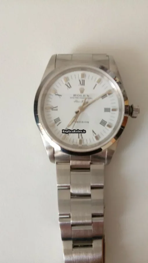 Wonderful Knockoff Rolex Air King Precision 14000 Caliber 3000 Automatic Movement 34mm Steel Case Mens/unisex Watch - Image 8
